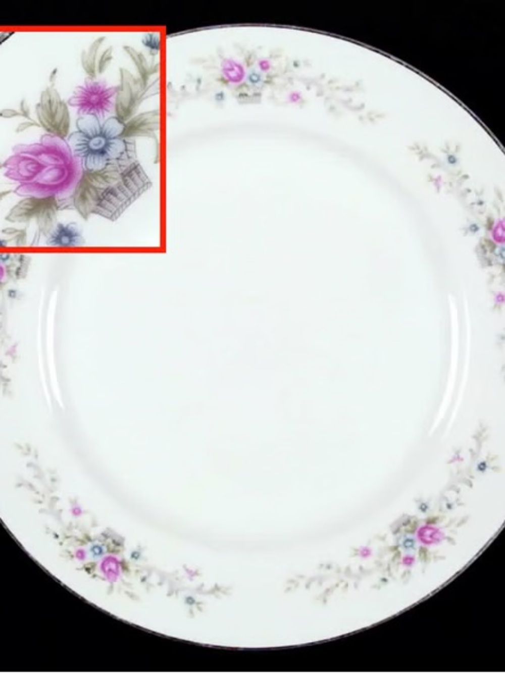 🌸 Vintage Florenteen Florentine Fantasia 10 1/4" Fine China Dinner Plates - Picture 4 of 4